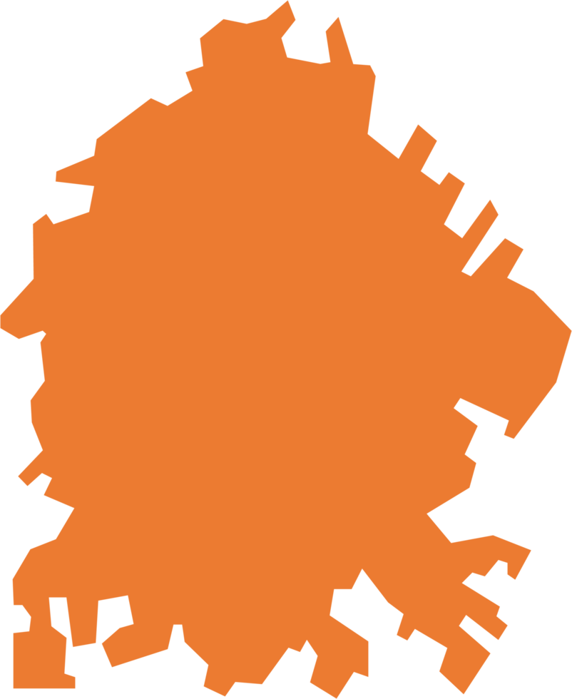 freehand drawing of Austin city map. png