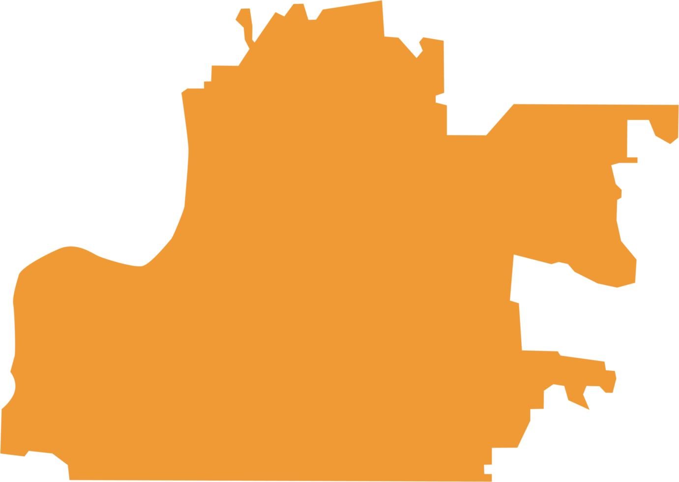 freehand drawing of Memphis city map. png