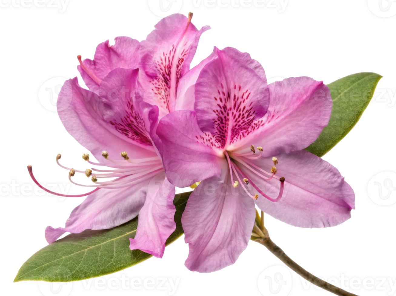 Rhododendron flower blooms beautifully with vibrant pink petals and delicate details, showcasing nature elegance and charm png
