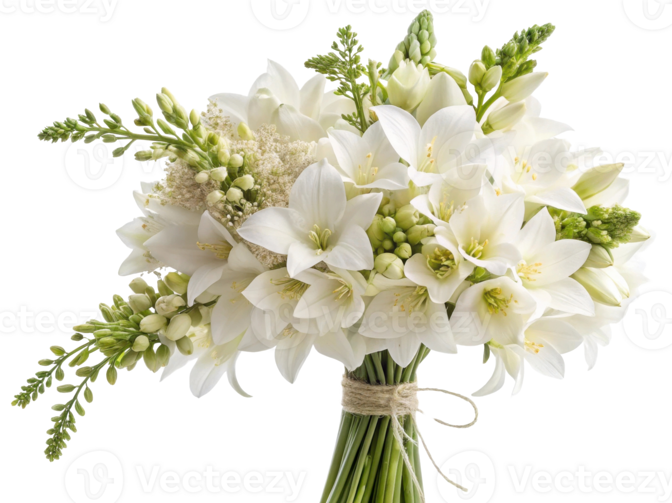 Beautiful bouquet of salvia and white flowers showcases delicate petals and lush greenery, perfect for any occasion png