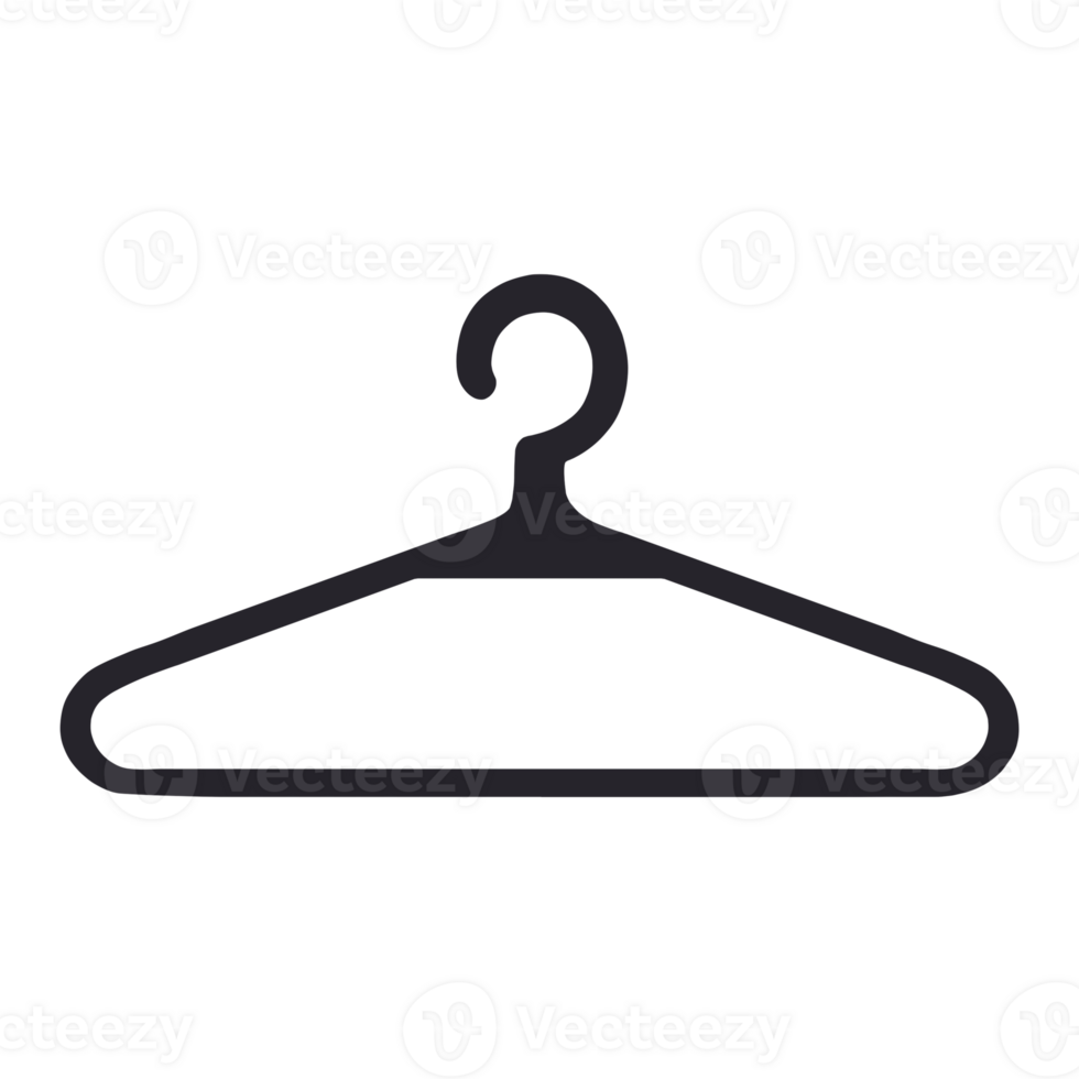 Black hanger clip art png