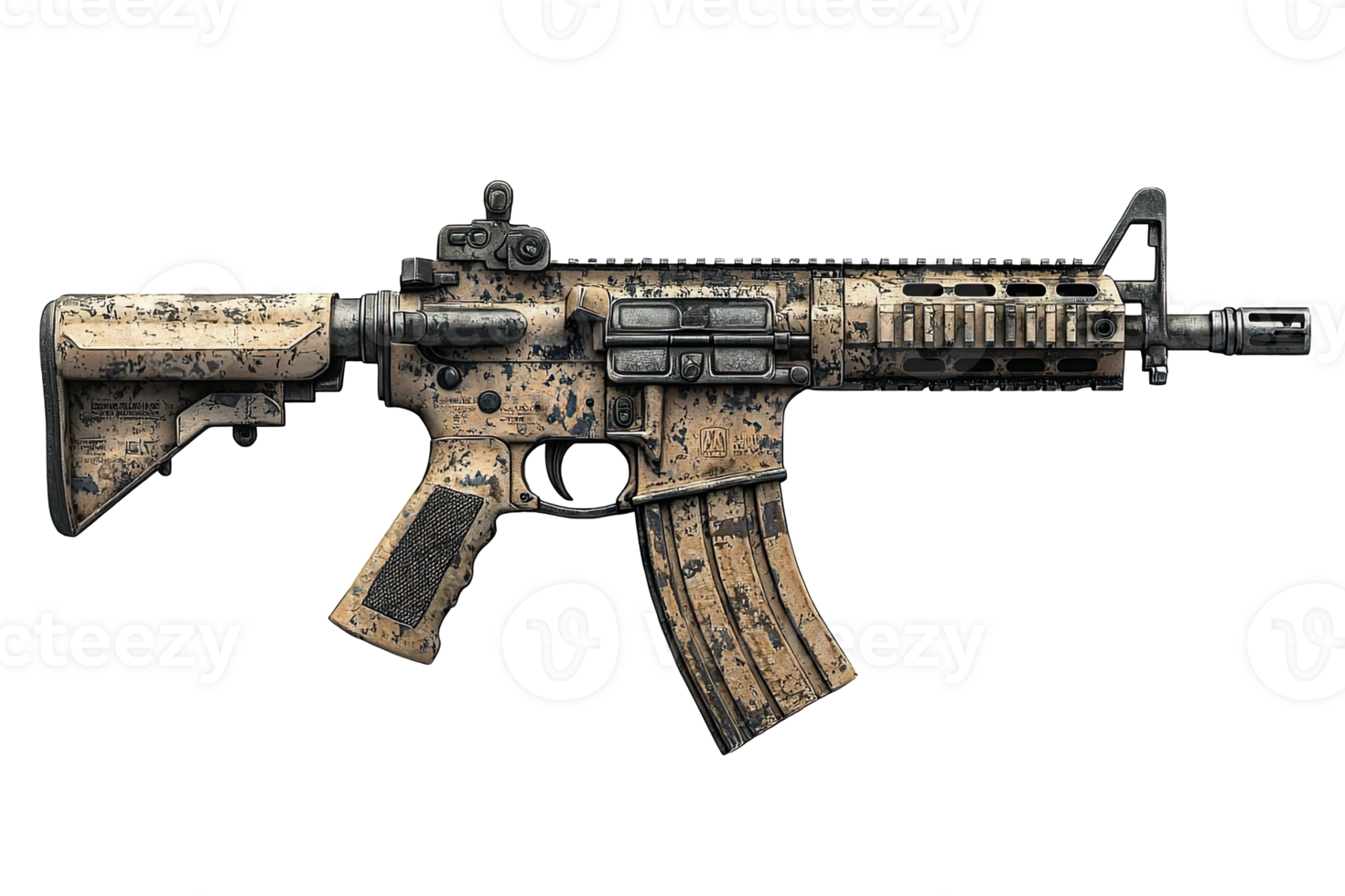 Tactical Assault Rifle With Scope png
