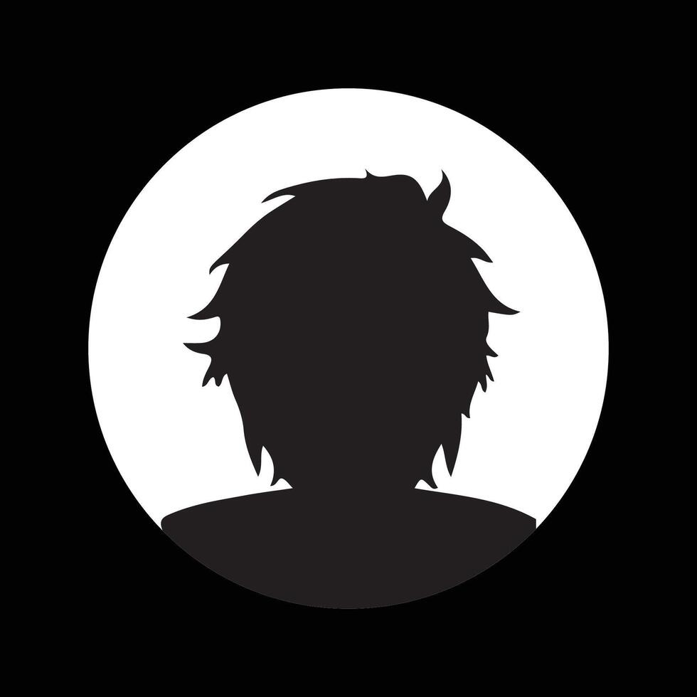 Cool Anime Boy Profile Portraits icon vector