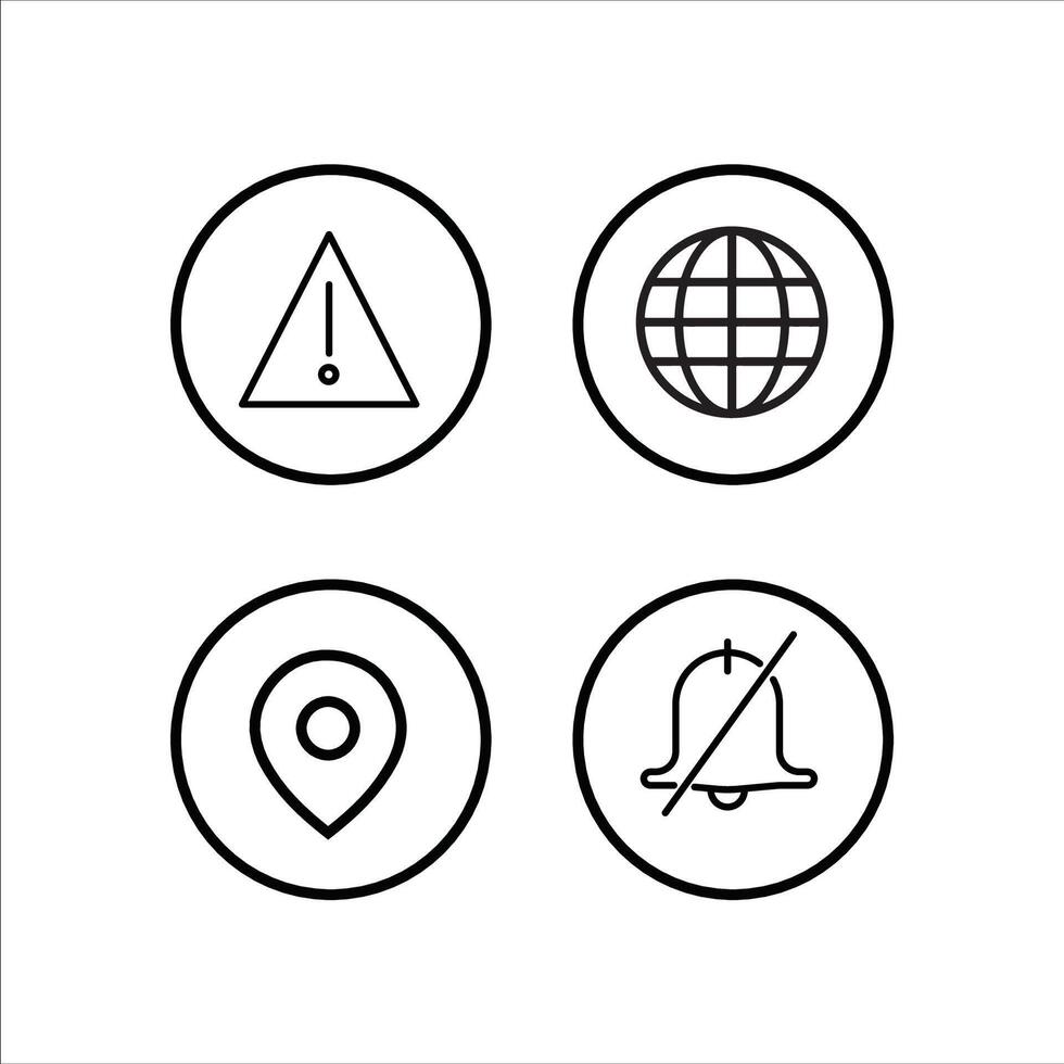Essential Website UI Icons vector
