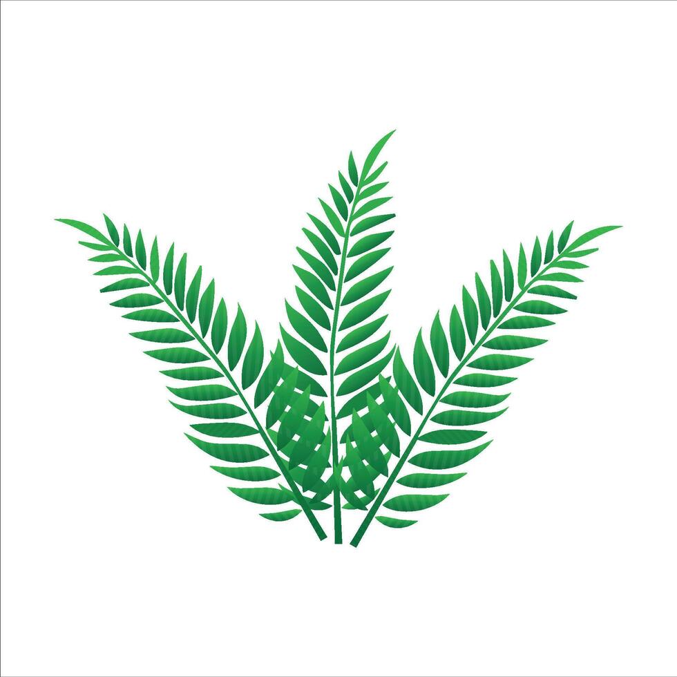 Nature Inspired Tropical Leaf Bundle simple vector