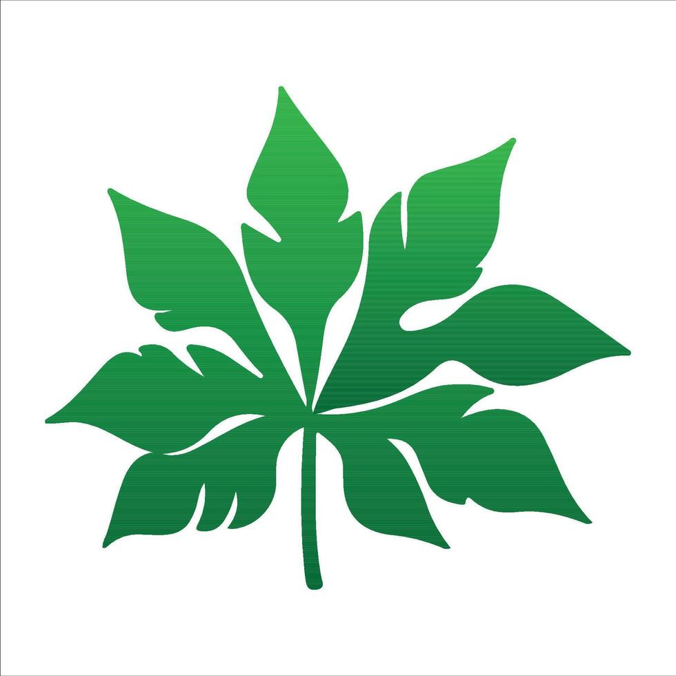 Lush Tropical Jungle Leaves vector