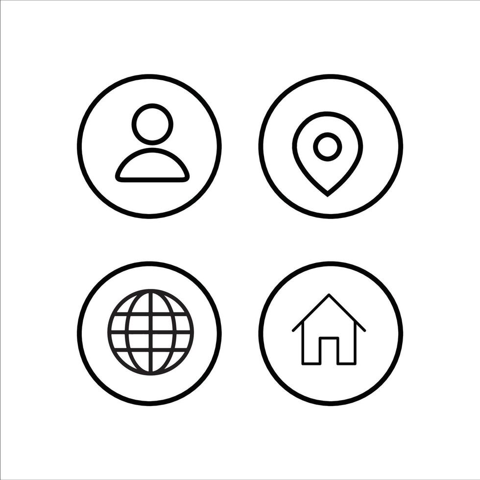 Modern Flat Icons for Websites vector