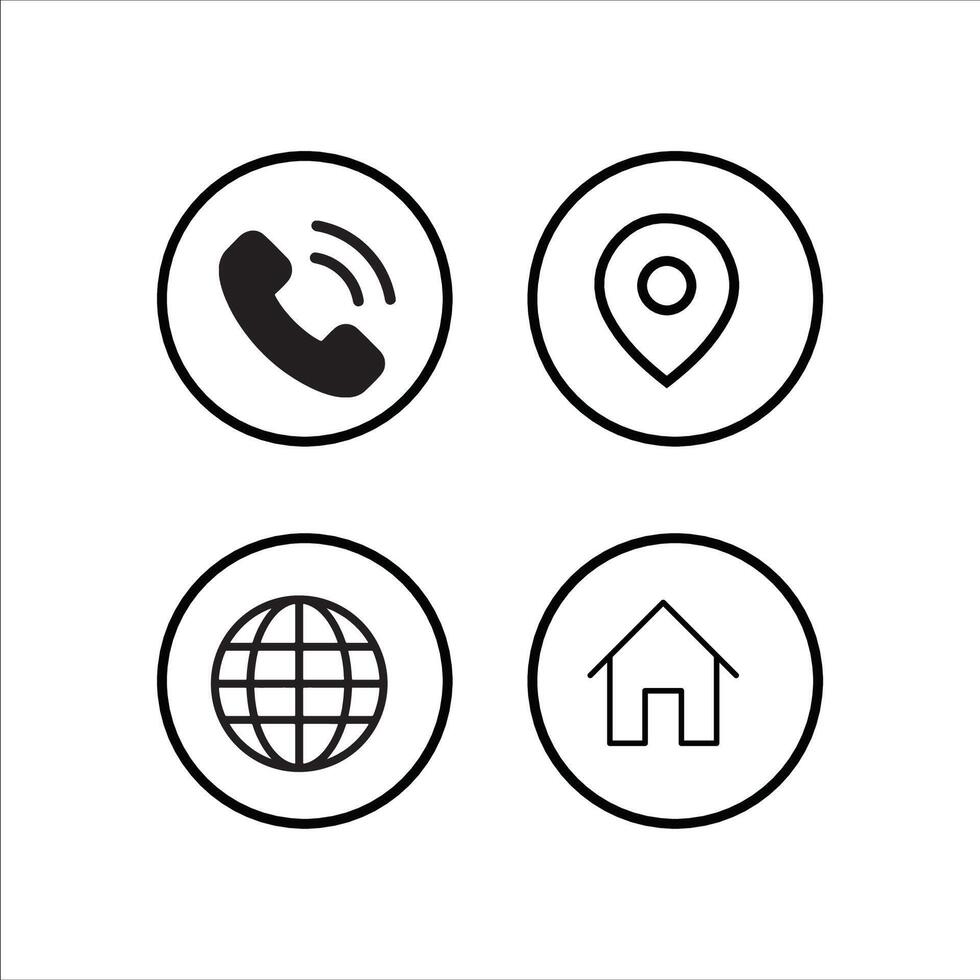 Basic Internet Symbol Collection vector