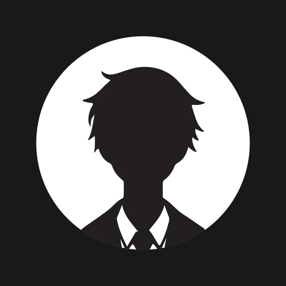 Anime Profile Icon man vector