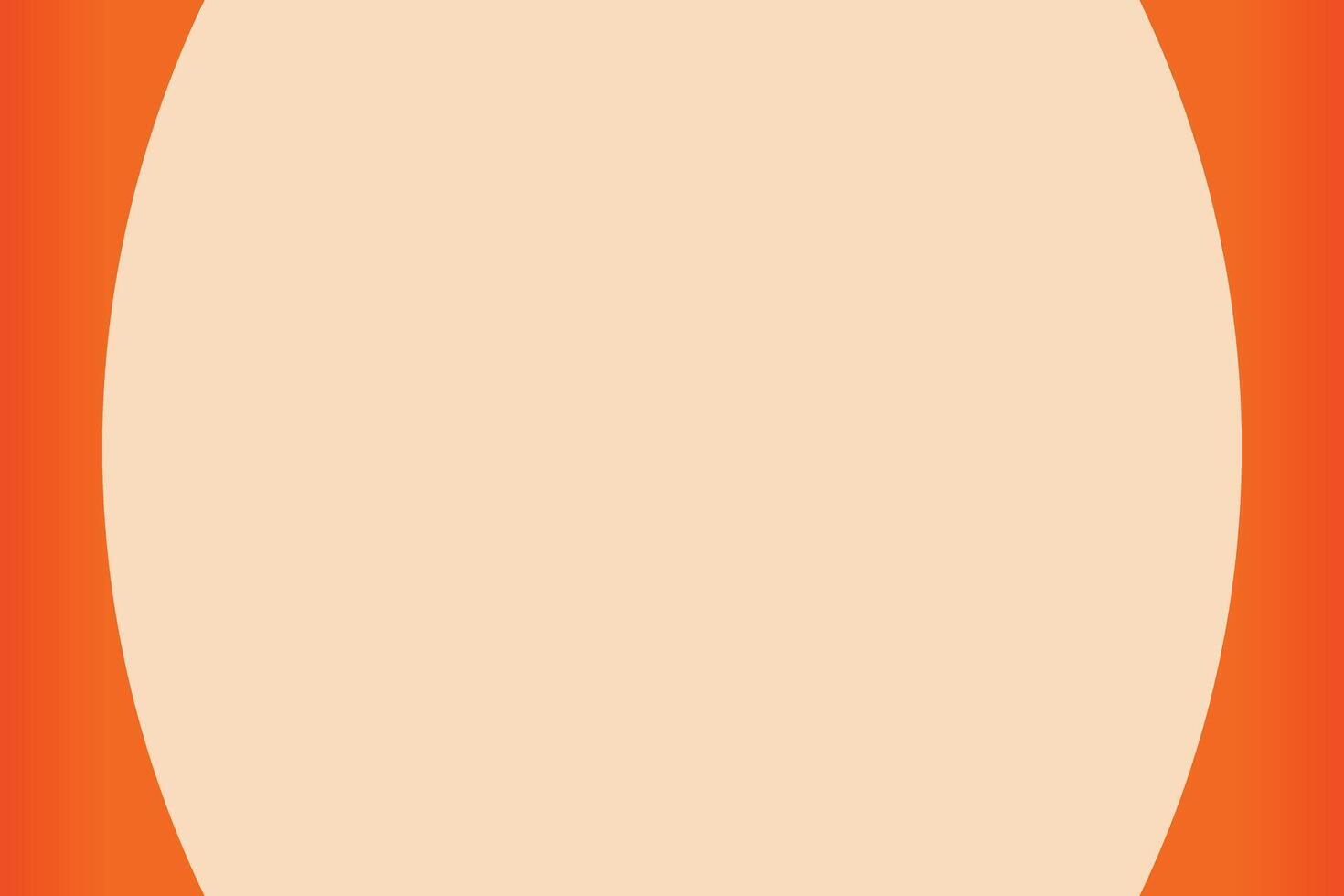 Abstract beige background with orange curved shapes banner. vector