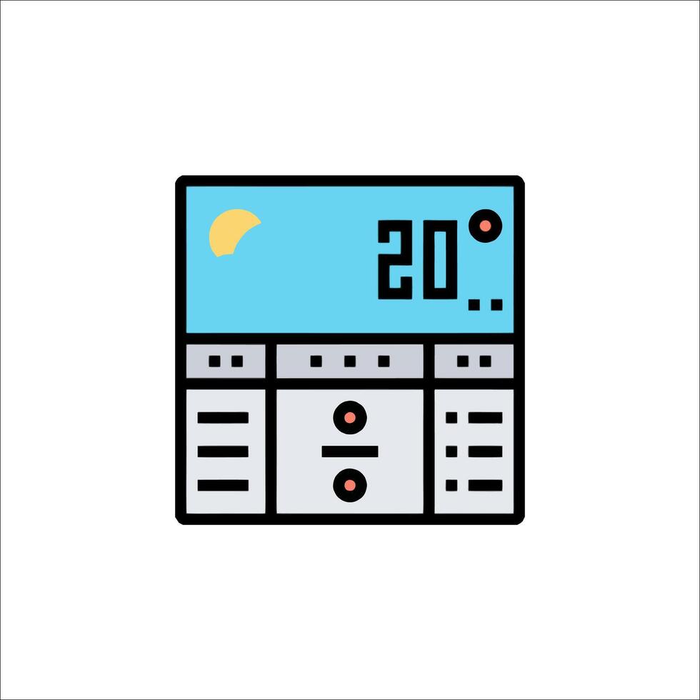 A clock with the time 20 on it vector