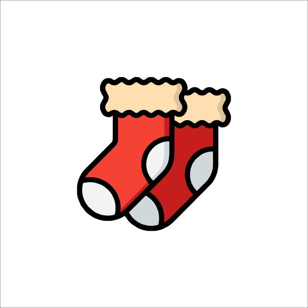 Socks icon on white background vector