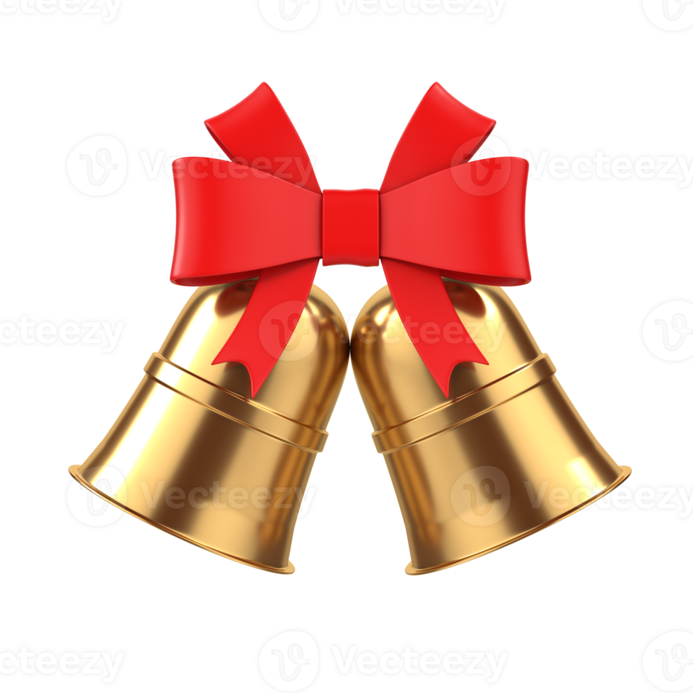 Jingle bells isolated on transparent background png