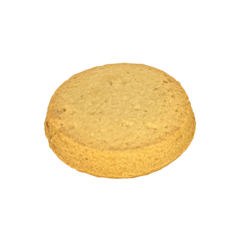 A round cookie isolated on transparent background png