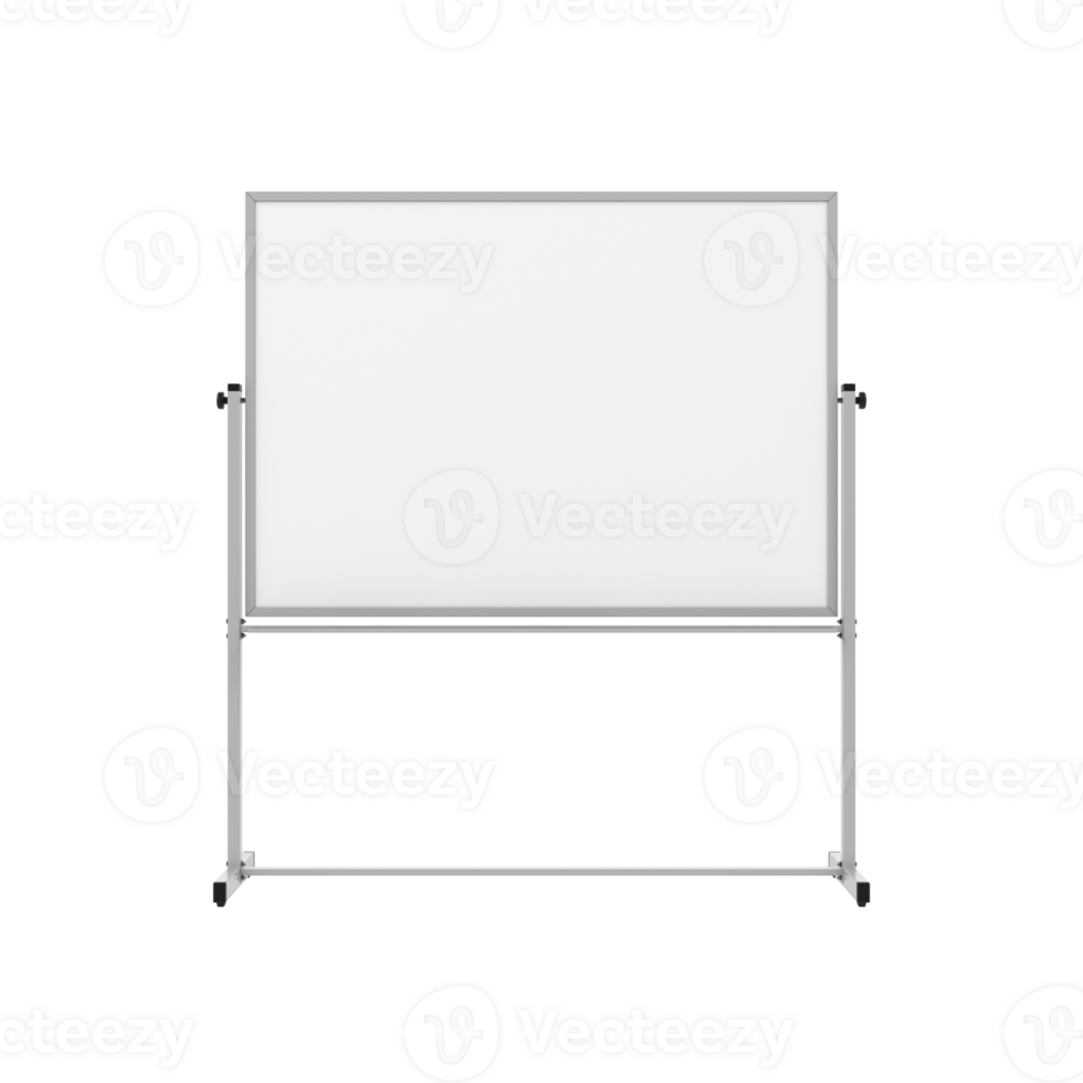 Whiteboard isolated on transparent background png