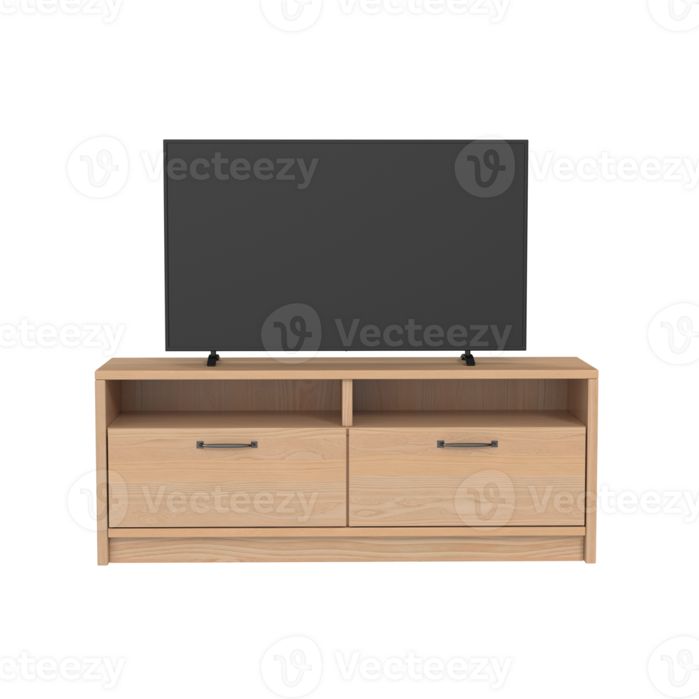 TV stand isolated on transparent background png