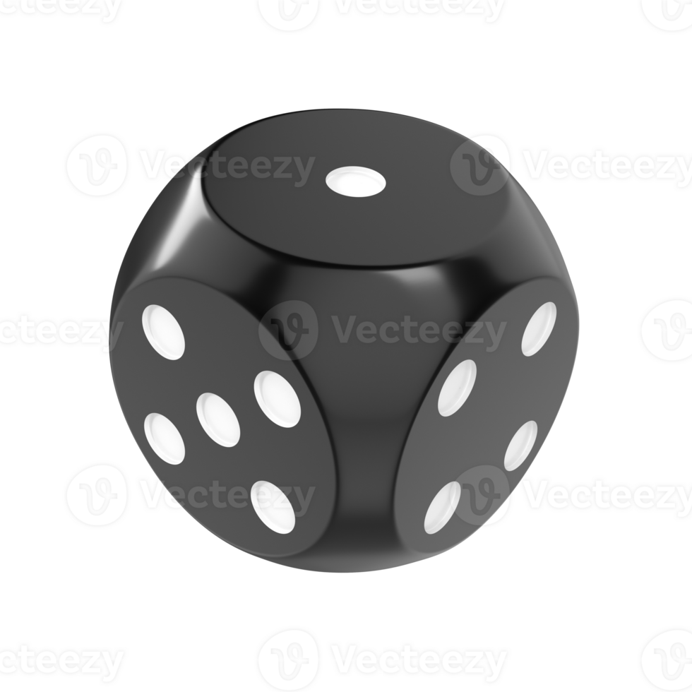 Dice isolated on transparent background png