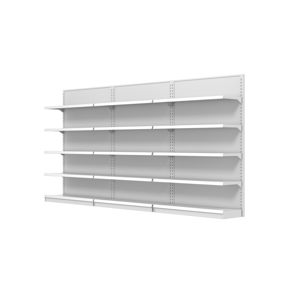 Market Shelves isolated on transparent background png