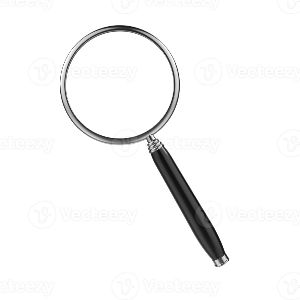 Magnifying glass isolated on transparent background png