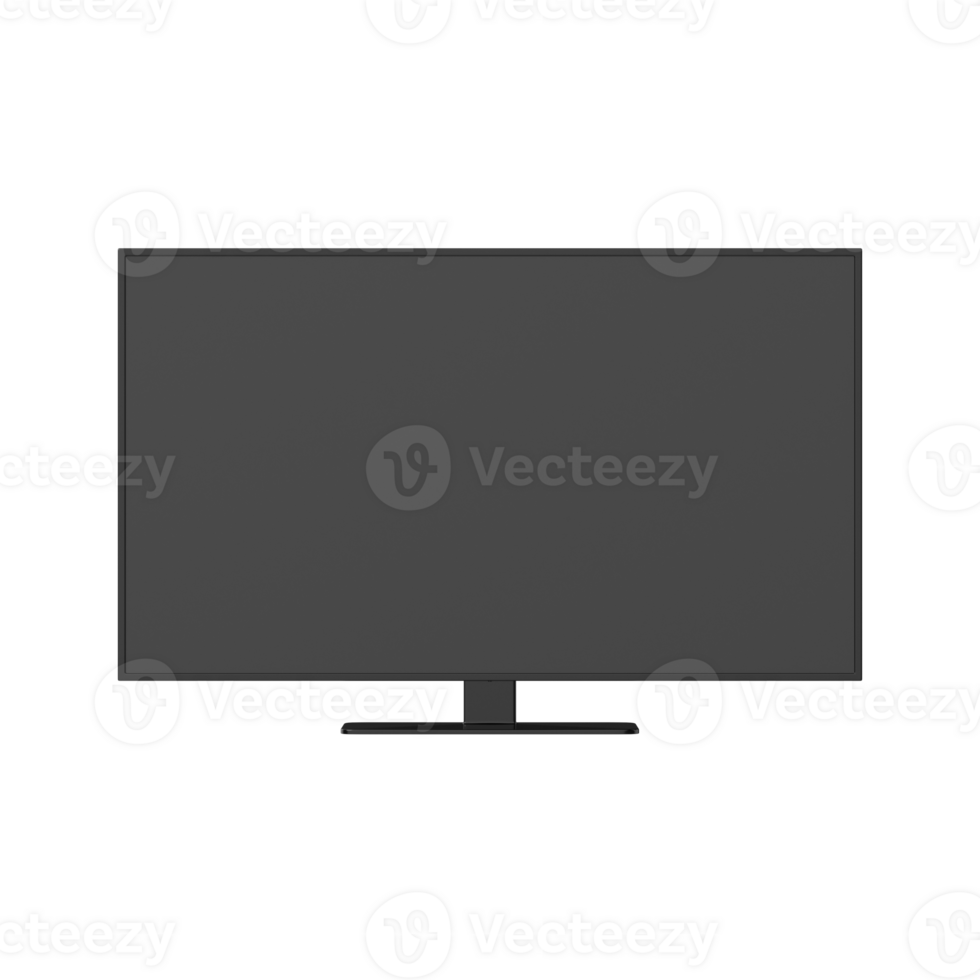 Smart TV isolated on transparent background png