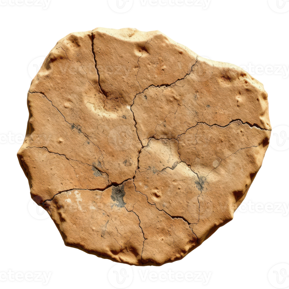 Cracked Dried Clay Surface with Natural Texture Ideal for Geology and Environmental Concepts png