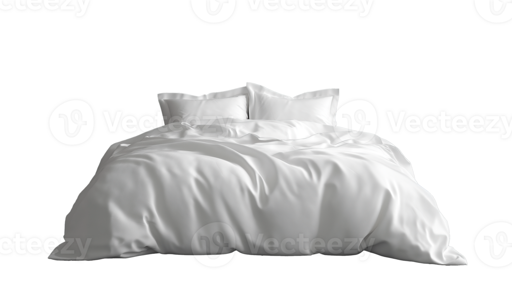 White Bedding, Isolated on Transparent Background png