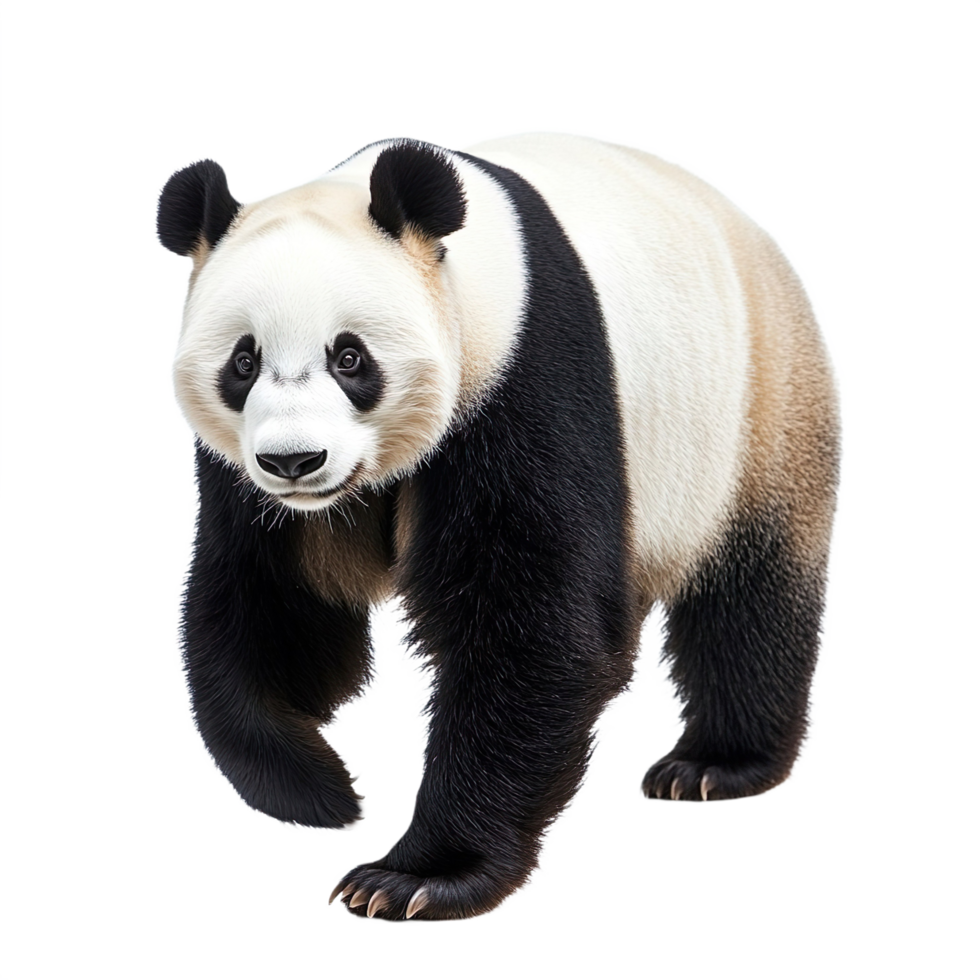a panda bear isolated on transparent background png