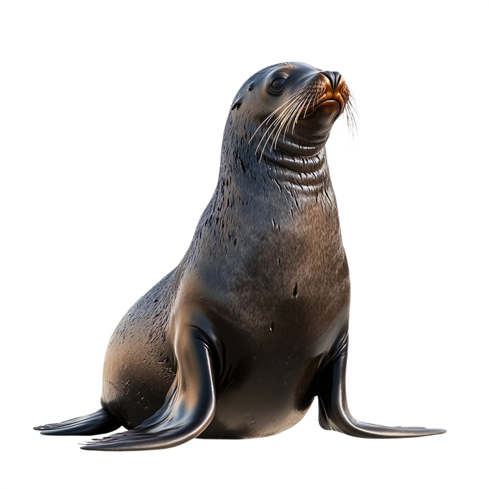 A seal isolated on transparent background png