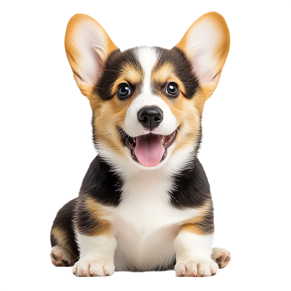 Corgi puppy isolated on a transparent background png