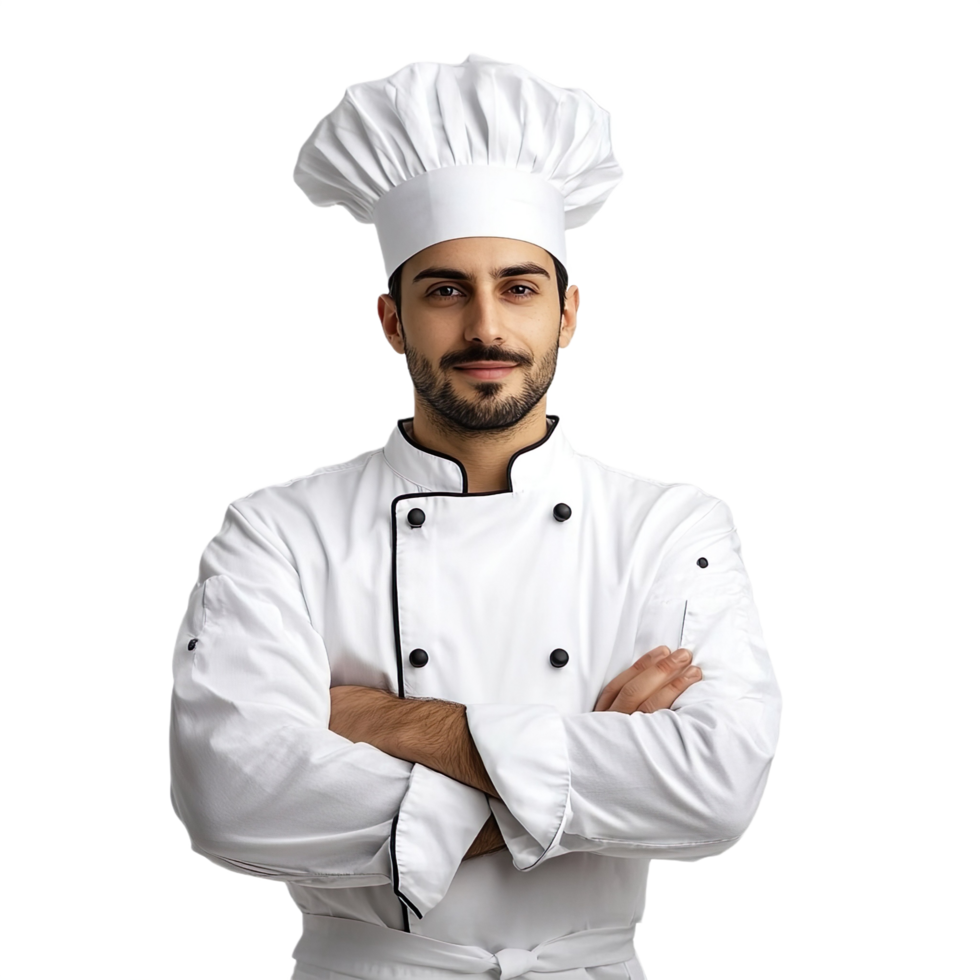 Chef Crossed Arms isolated on transparent background png