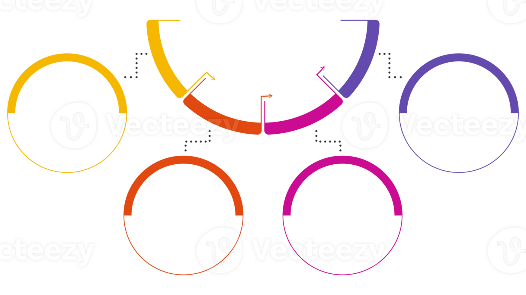 Template infographic with 4 steps. png
