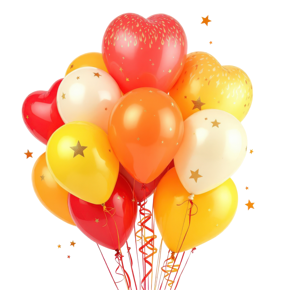 Joyful Bunch of Balloons Celebratory Event Decoration for any Occasion png