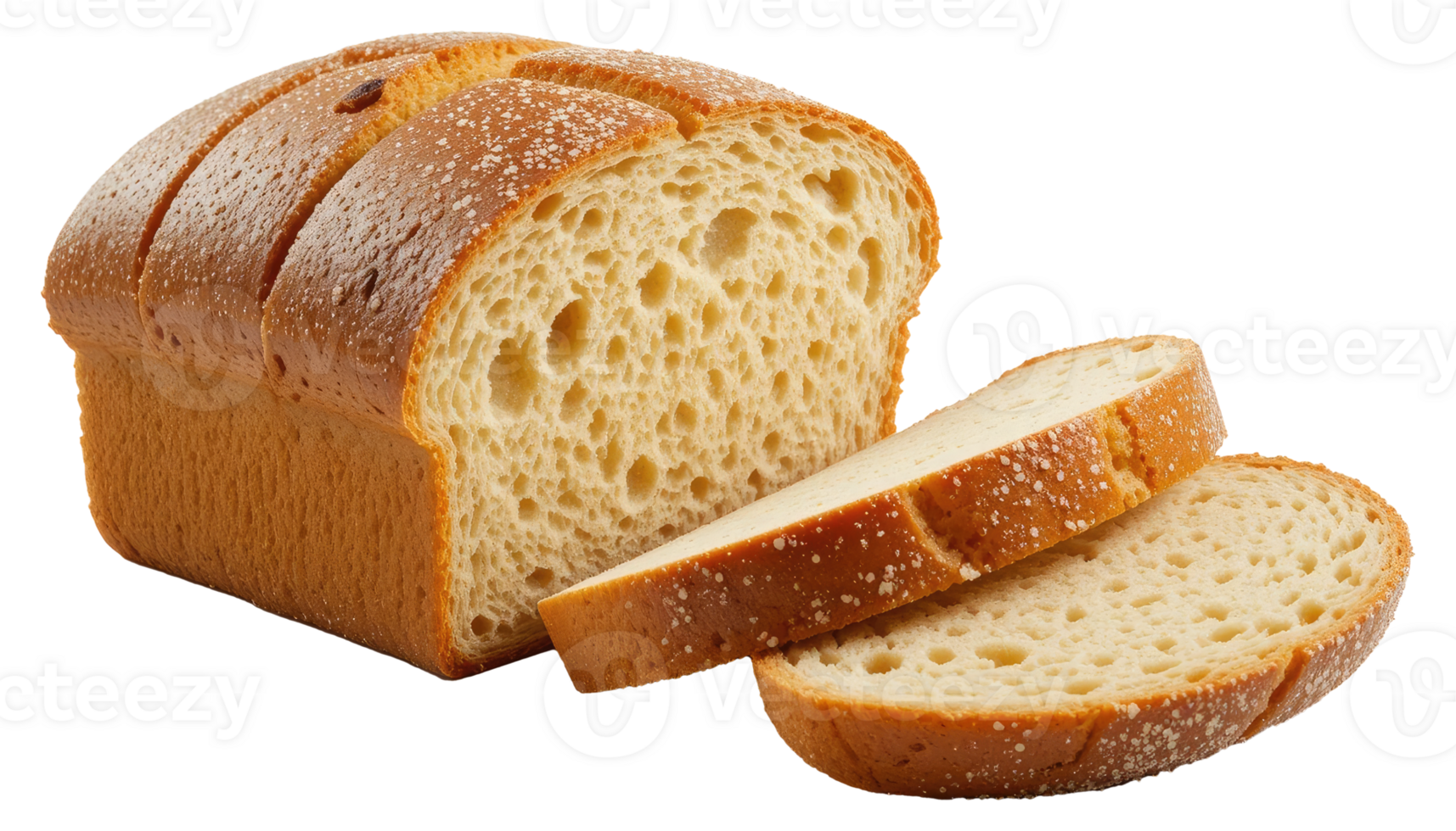 Tasty Bread Loaf with Golden Brown Crust and Sesame png