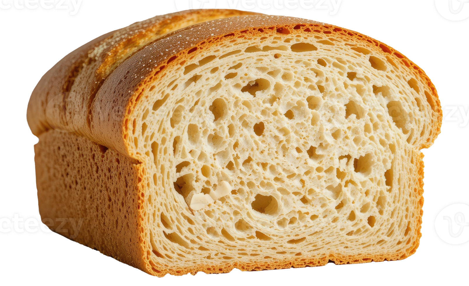 Rustic Sliced Bread with Golden Crust and Seeds png