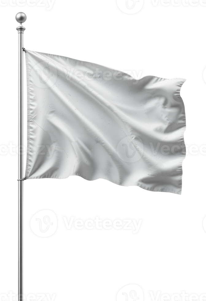 Plain White Flag Isolated on Transparent Background png