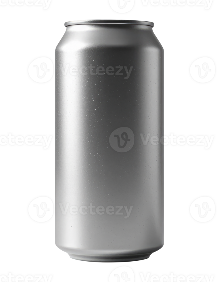3D Wet Aluminum Can for Energy or Soft Drink, Cutout Mockup. png