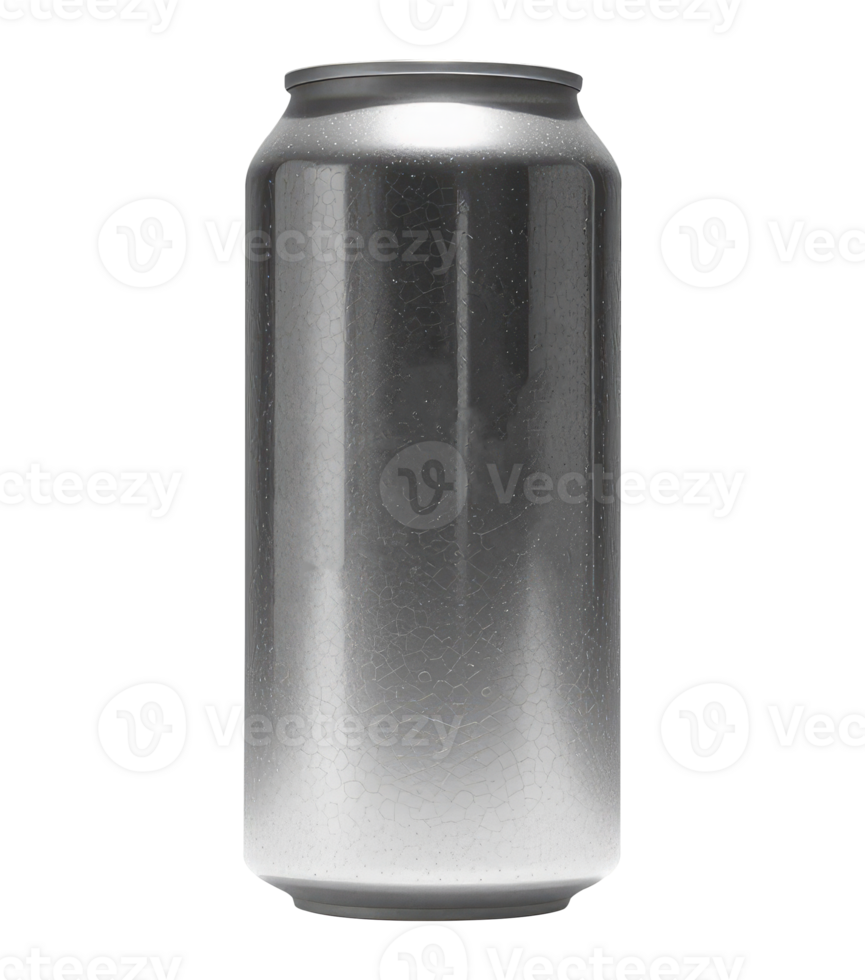 3D Realistic Aluminum Soda Can Mockup, Transparent Background png