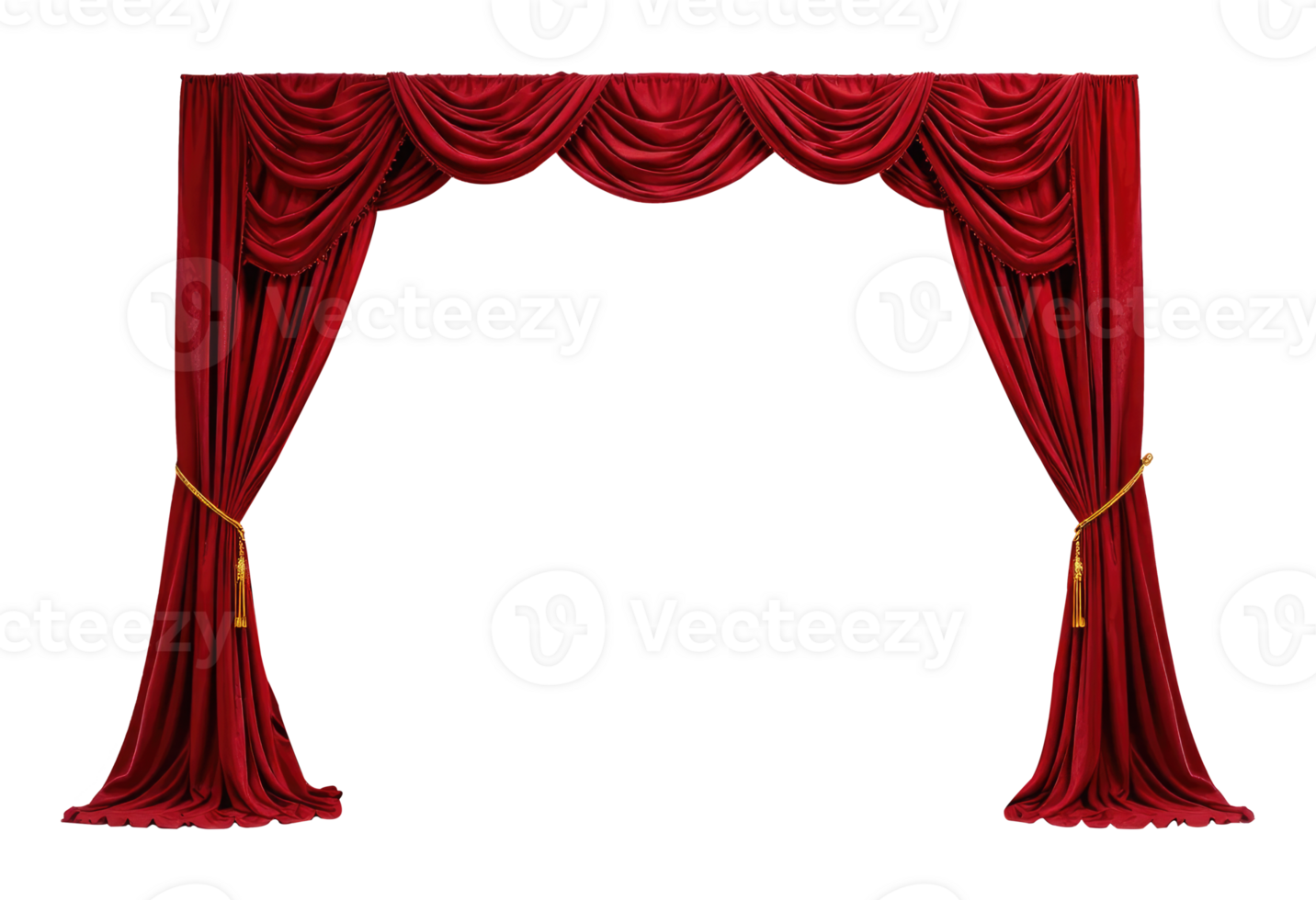 Classic Velvet Stage Curtains for Theater Show Design png