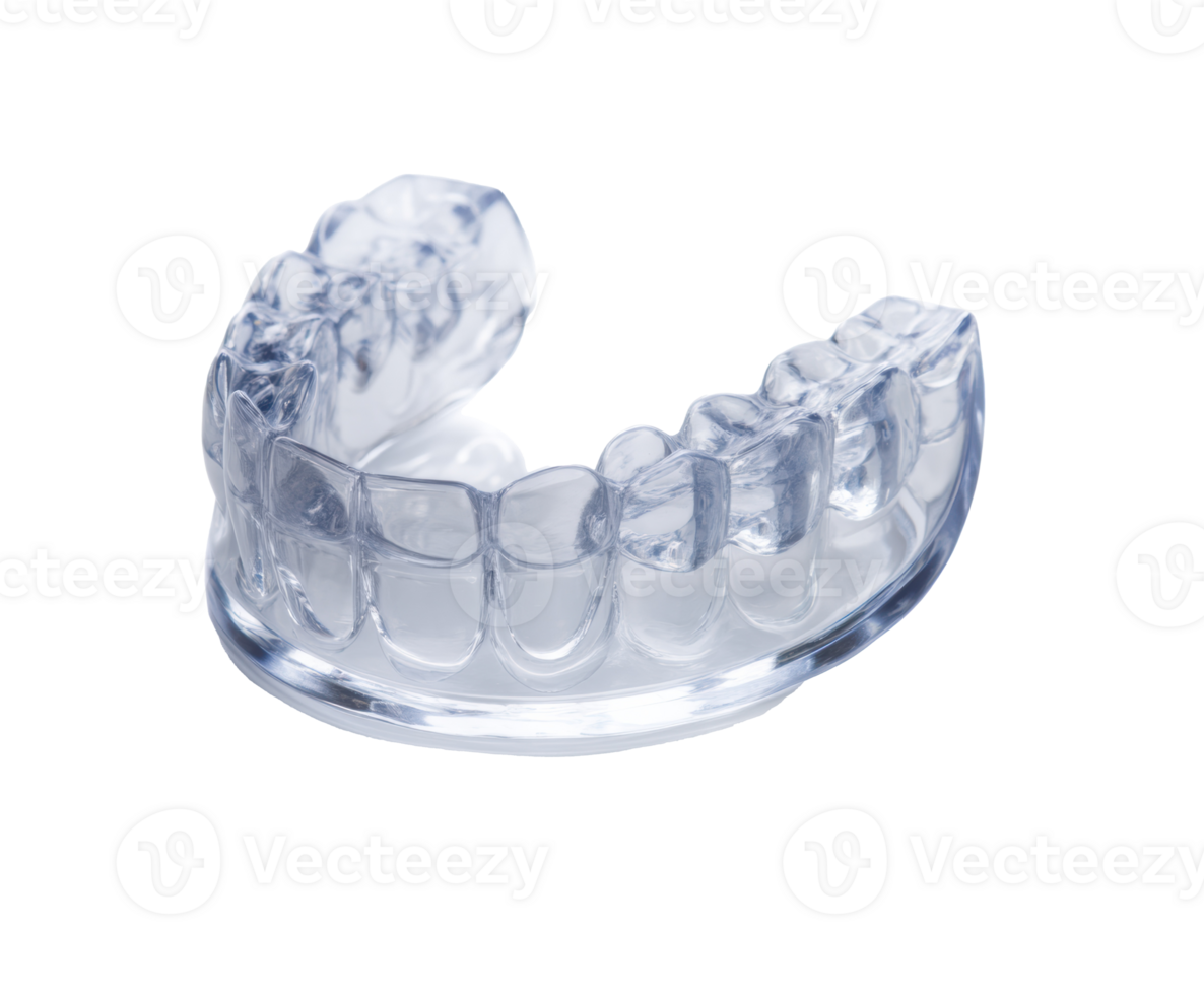 Clear dental aligner for teeth straightening treatment at home png