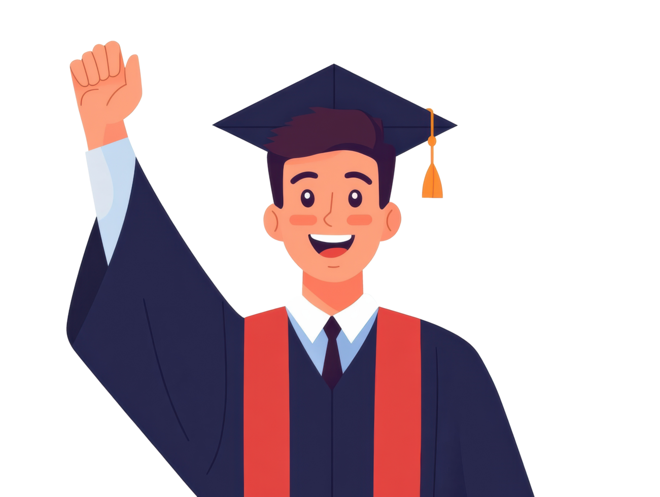 Celebration of achievement during graduation ceremony event png