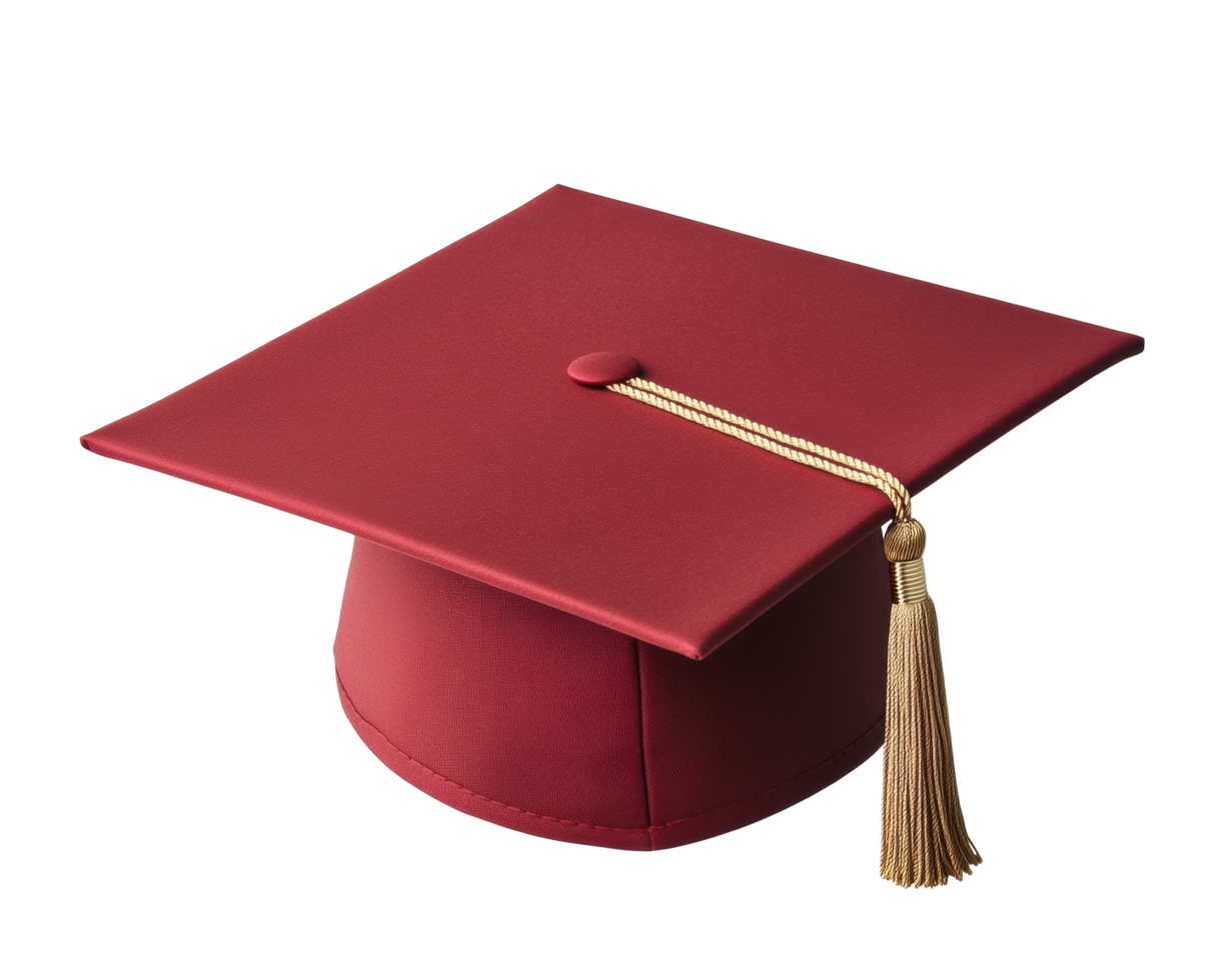 Graduation cap for a successful academic achievement celebration png