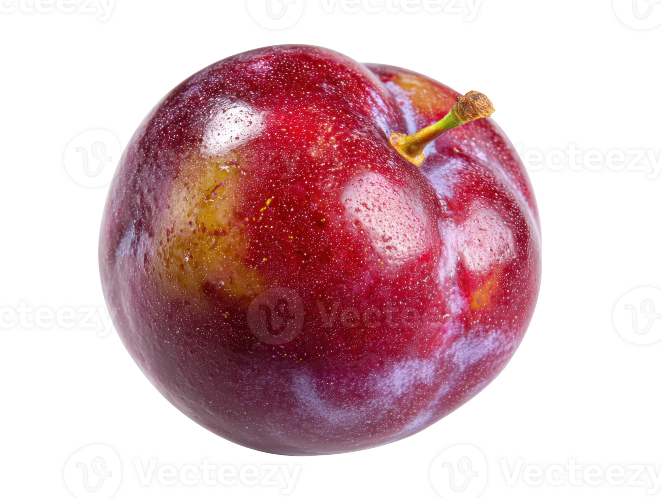 Fresh red plum on white background for healthy eating and cooking png