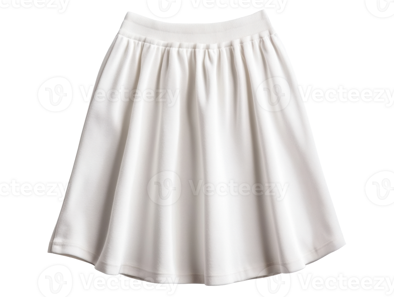 Simple white skirt for casual summer outfits and occasions png