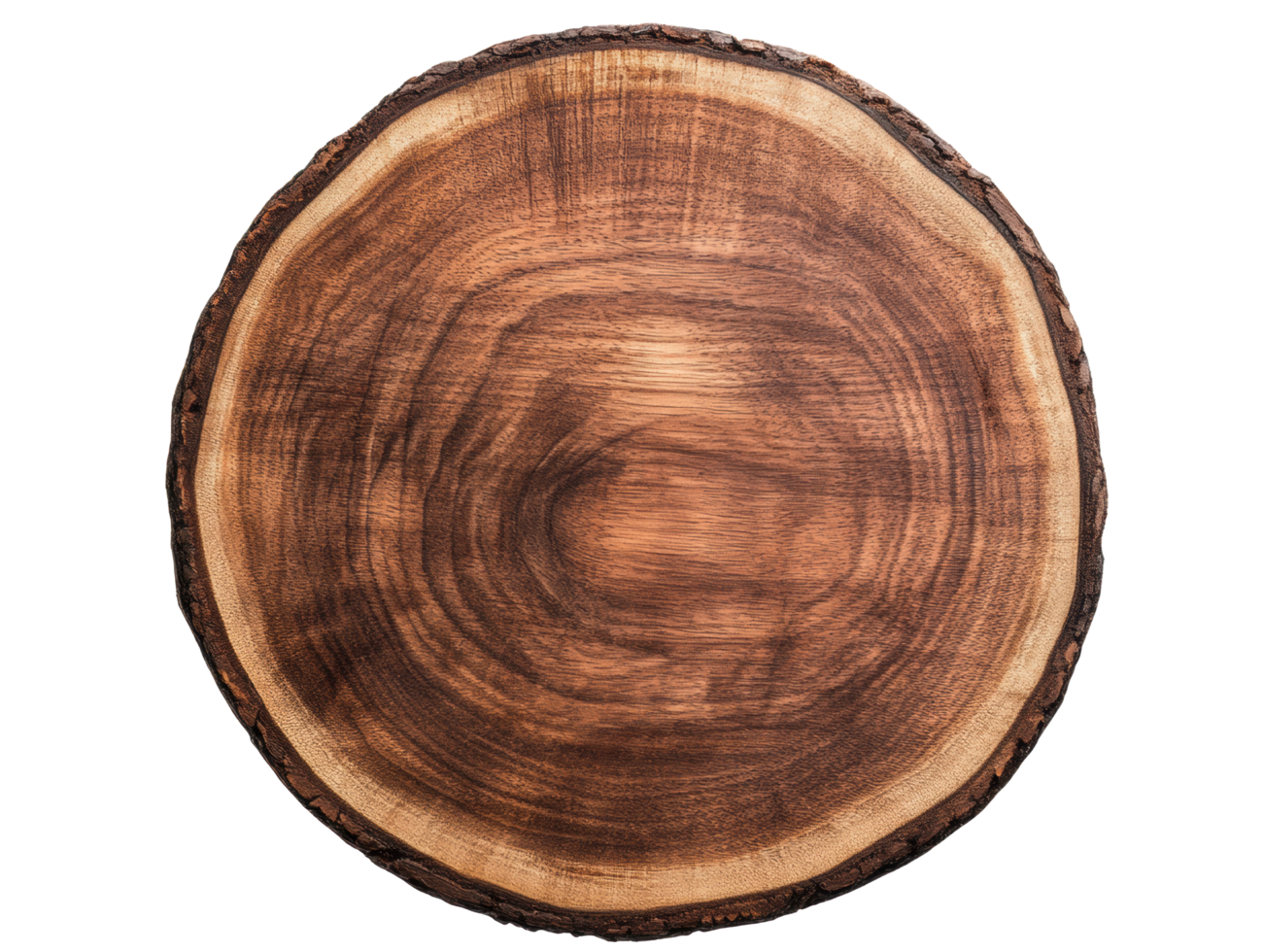 Natural wood slice for rustic decor and craft projects png