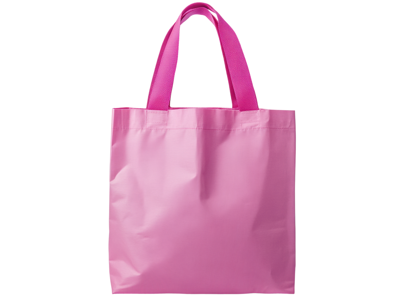 Bright pink reusable bag for shopping and daily use png