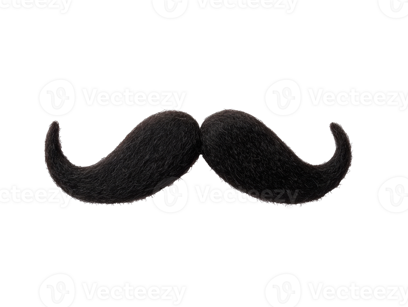 Fun and playful black mustache accessory for events and costumes png