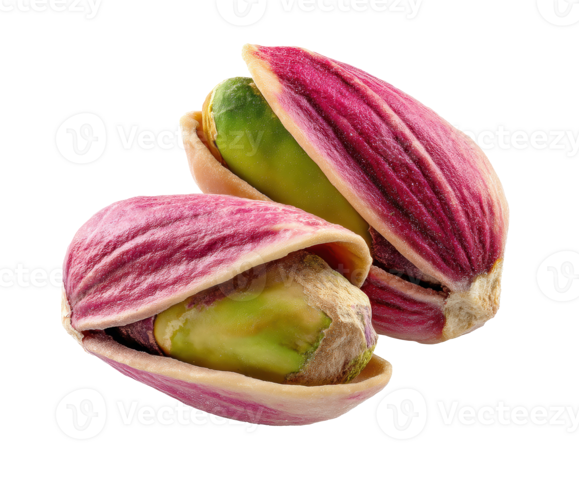 Pistachio nuts in open shells ready for healthy snacking png