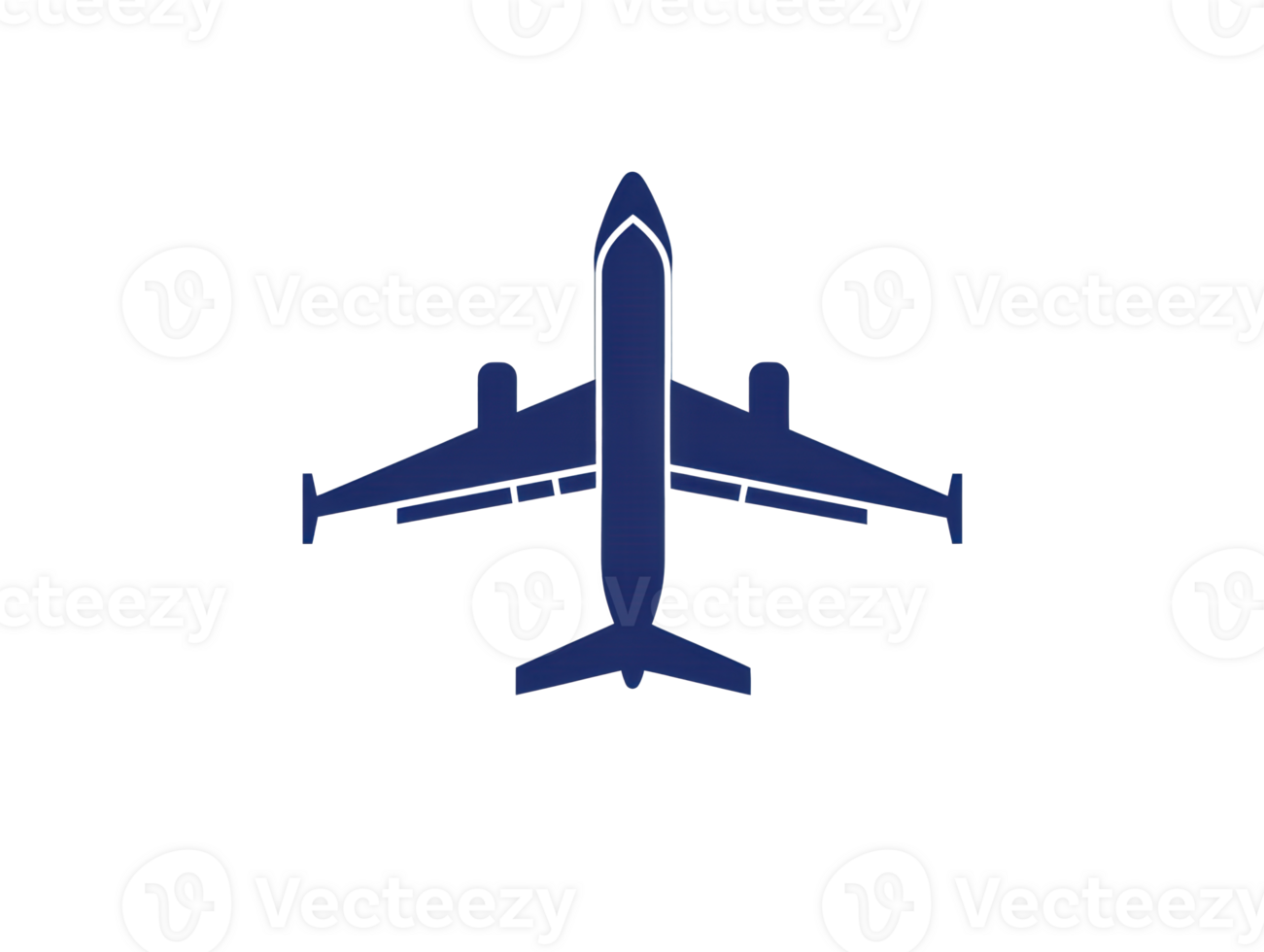 Airplane silhouette in flight over a clear background for design use png