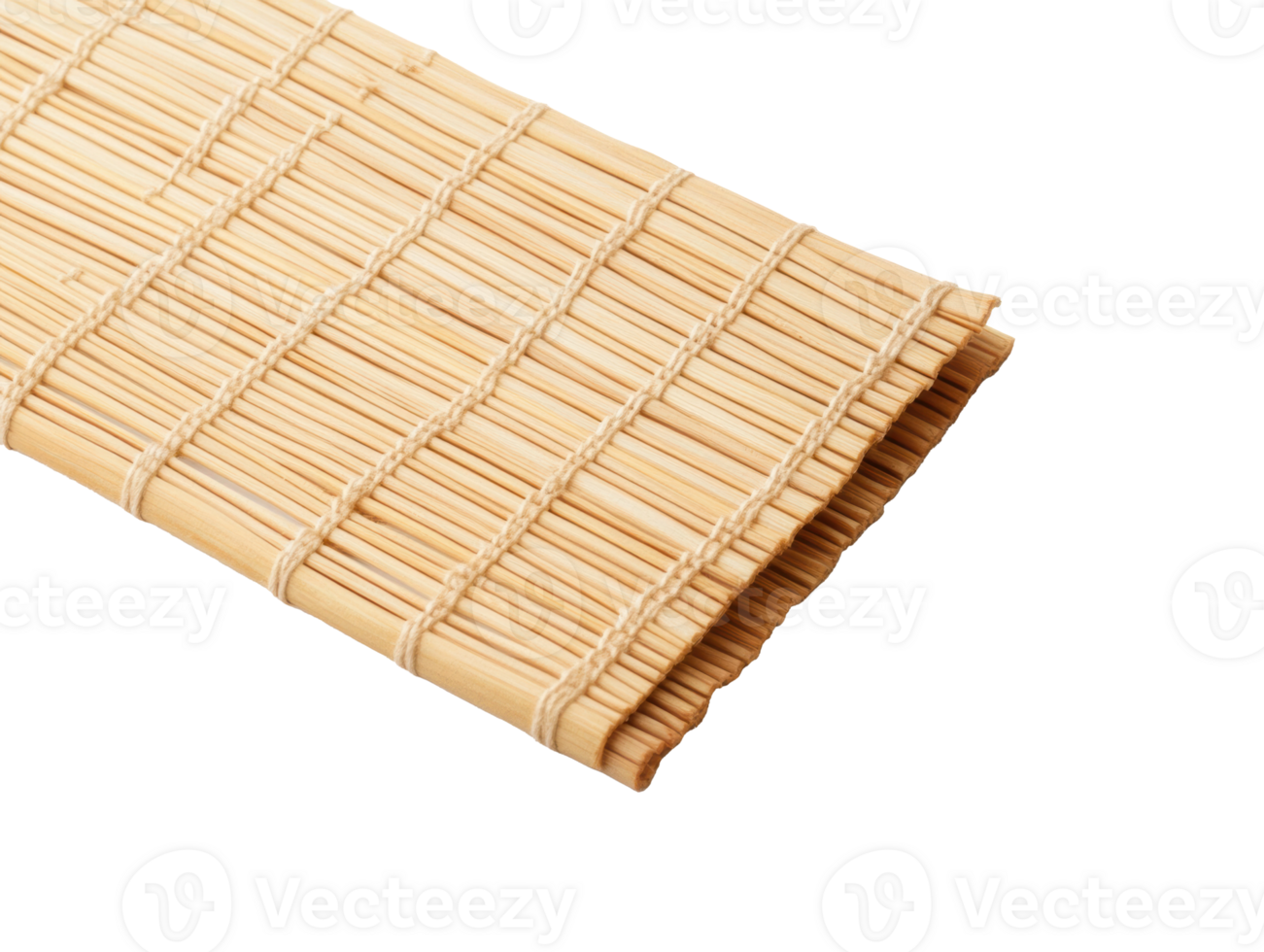 Bamboo mat for traditional Japanese setting in home decor png