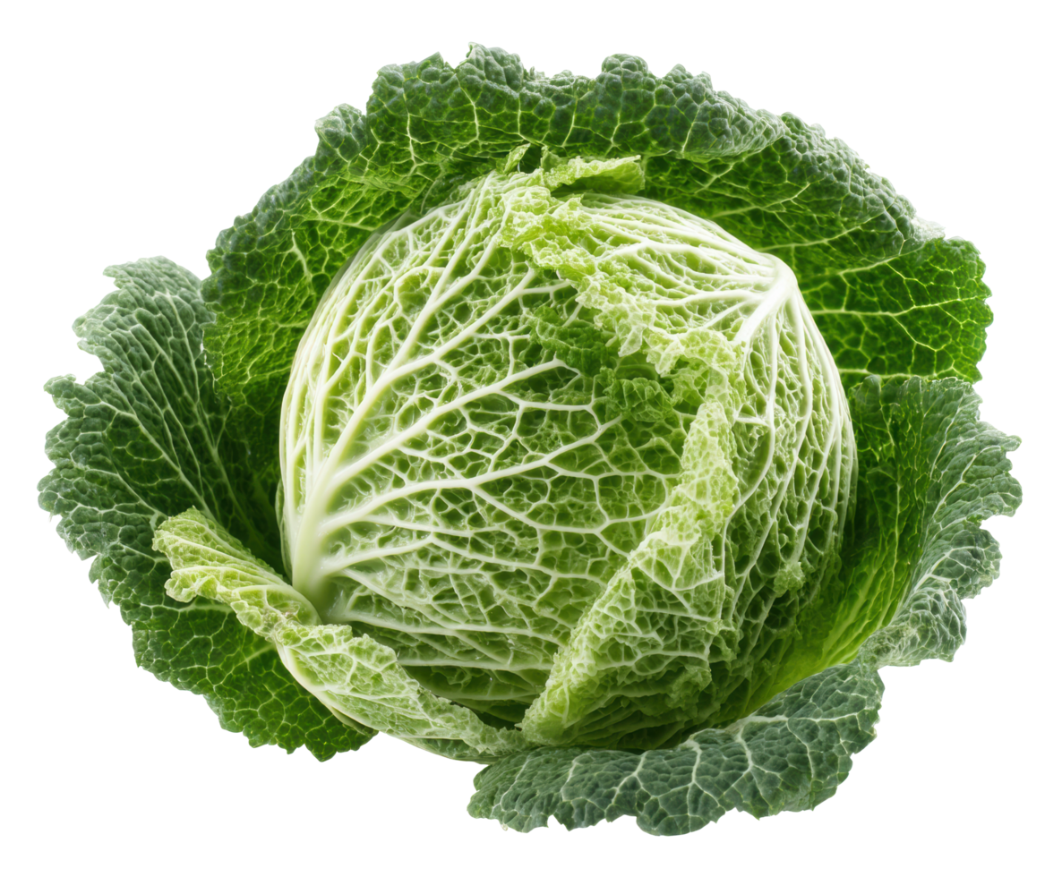 Savoy cabbage on display for healthy cooking and nutrition ideas png